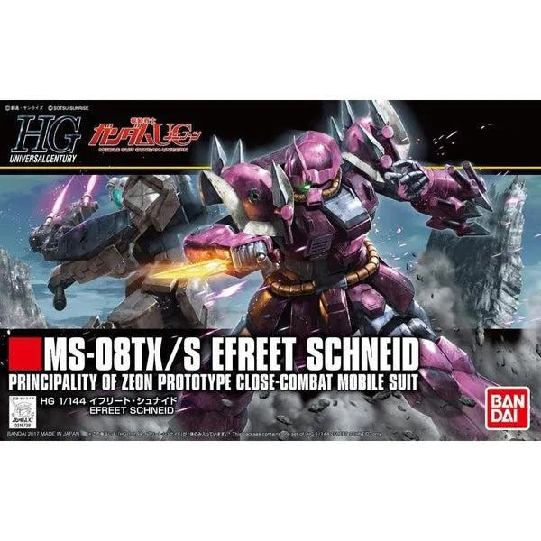 Bandai 1/144 HGUC MS-08TX/S Efreet Schneid package art