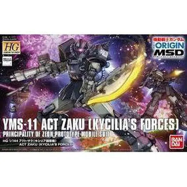 Bandai 1/144 HG ACT Zaku (Kycilias Forces) package art