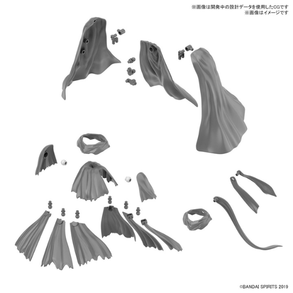 Bandai 1/144 30MM Option Parts Set 14 (Multi Cloth) list of cloths