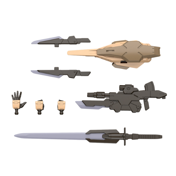 Gundam Express Australia Bandai 1/144 HG Gundam 00 Command Qan[T] (Desert Type) (Gundam Build Series) weapons and parts