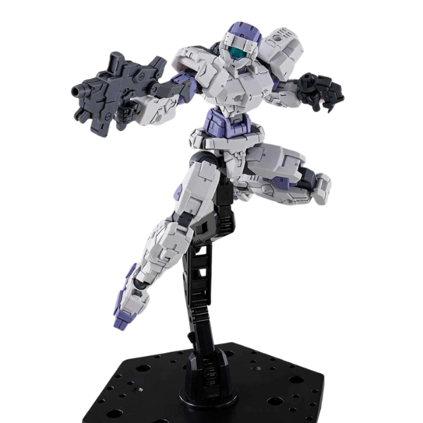 Gundam Express Australia Bandai 1/144 NG 30MM EEXM-17 Alto (White) action pose in stand