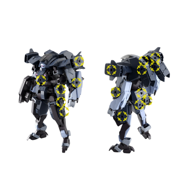 Gundam Express Australia Bandai 1/72 HG Aaron Rhino [Grady Exclusive] front and rear view