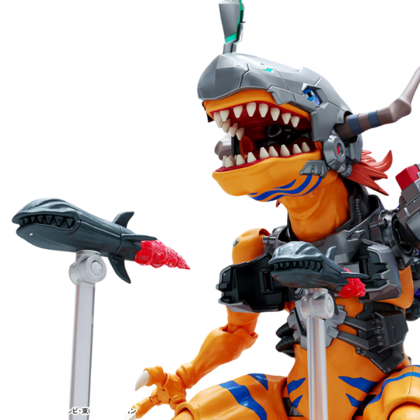 Gundam Express Australia Bandai Figure-rise Standard Amplified MetalGreymon (Vaccine) greymon using  a missile launcher