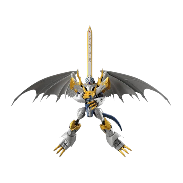 Gundam Express Australia Bandai Figure Rise Standard Amplified Imperialdramon (Paladin Mode)  view on front holding a sword
