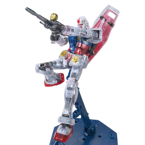 Gundam Express Australia Bandai MG 1/100 Gundam Base Limited RX-78-2 Gundam Ver 3.0 [Clear Colour] action pose