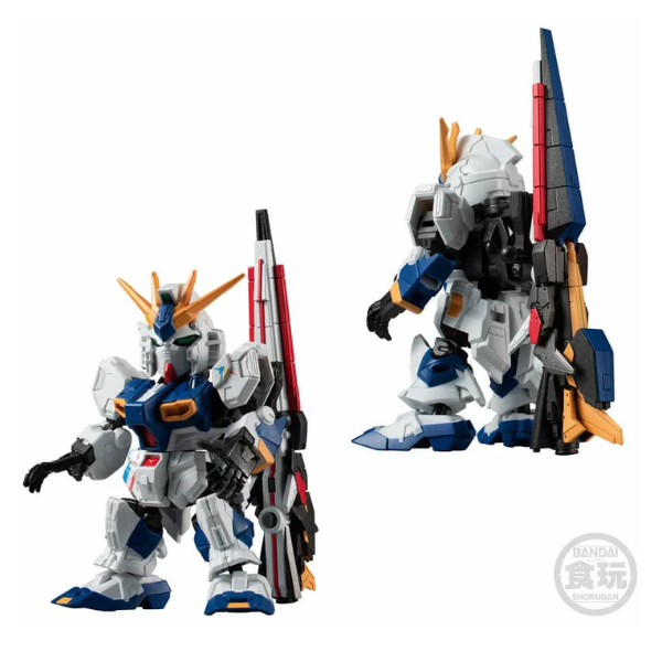 Gundam Express Australia Bandai Mobility Joint Gundam RX-93FF Nu Gundam & MSN-04FF Sazabi Set without Gum  back and front view of RX-93FF Nu Gundam