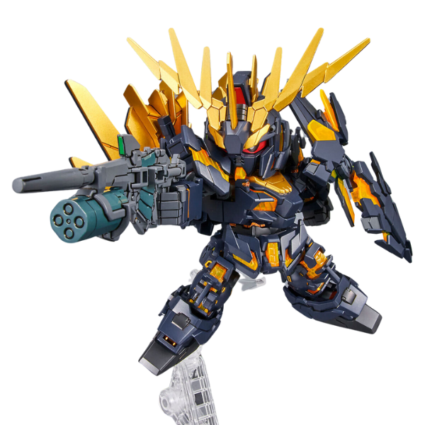Gundam Express Australia Bandai SDCS Unicorn Gundam 2 Banshee (Destroy Mode) & Banshee Norn Parts Set with rifle