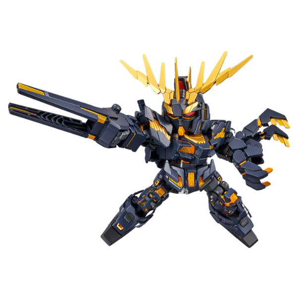 Gundam Express Australia Bandai SDCS Unicorn Gundam 2 Banshee (Destroy Mode) & Banshee Norn Parts Set action pose
