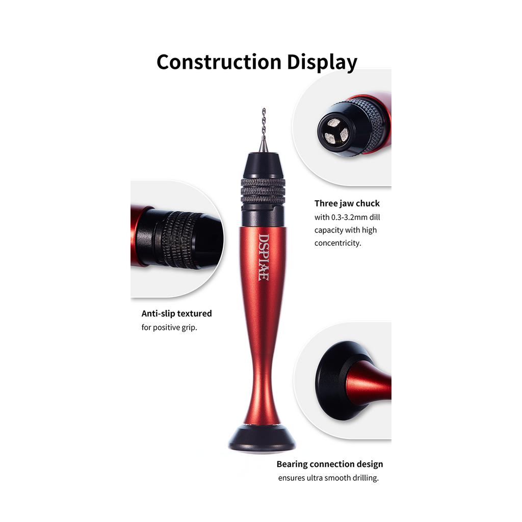 DSPIAE Alloy Chuck Hand Drill unique design features
