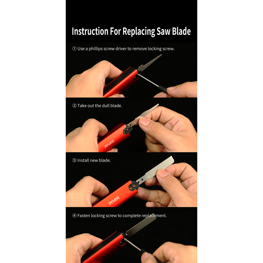 Gundam Express Australia Dspiae Aluminium Alloy Hand Saw how to change a blade images