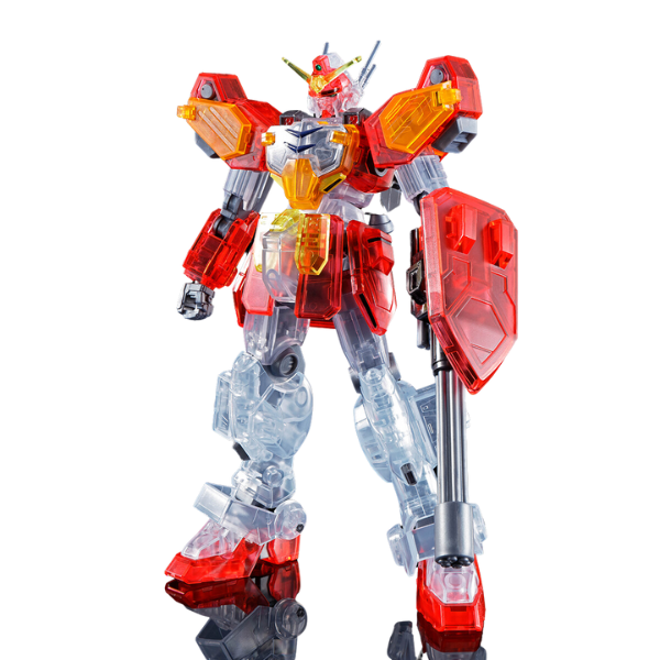 Gundam Express Australia Gundam Base Limited 1/144 HG XXXG-01H Gundam Heavyarms (Clear Colour) stand front view
