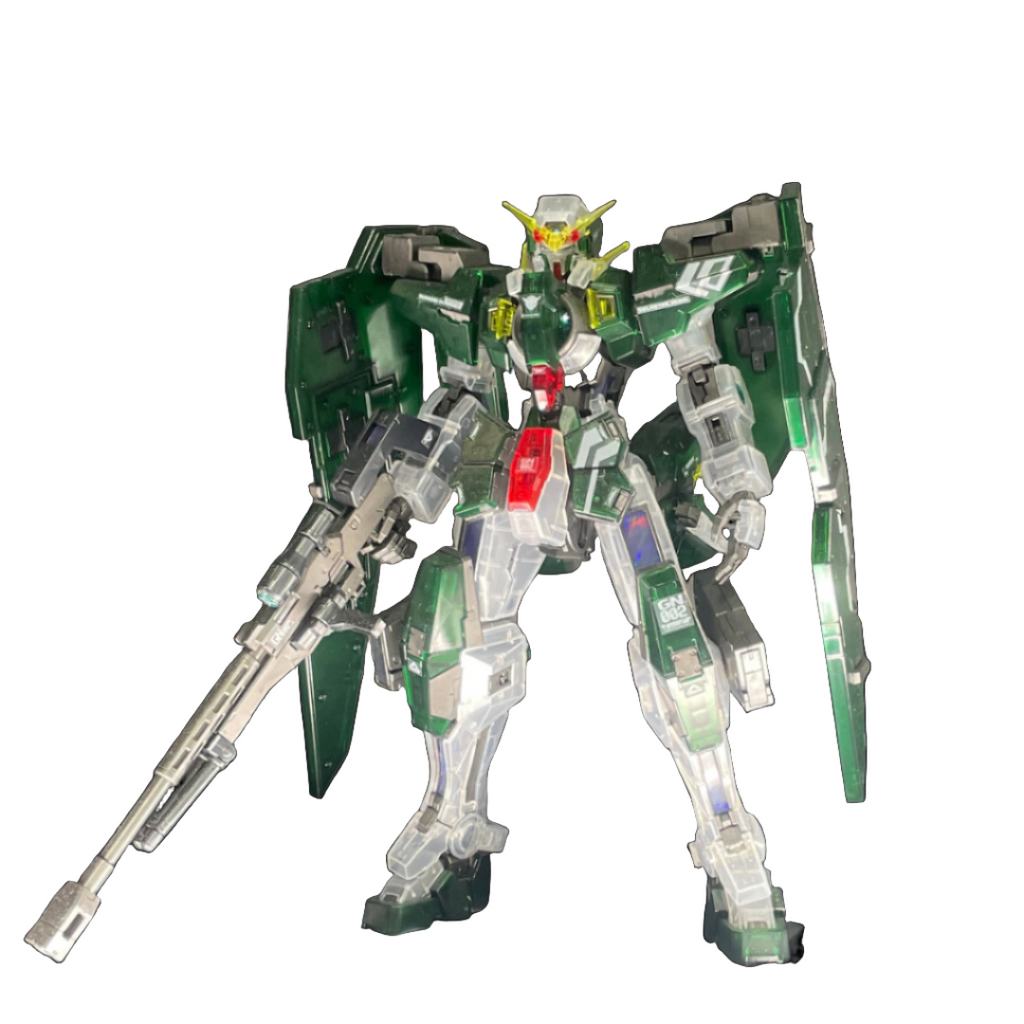 Gundam Express Australia P-Bandai 1/100 MG Gundam Base Limited 00 Gundam Dynames [Clear Colour] pic  on display GB Tokyo