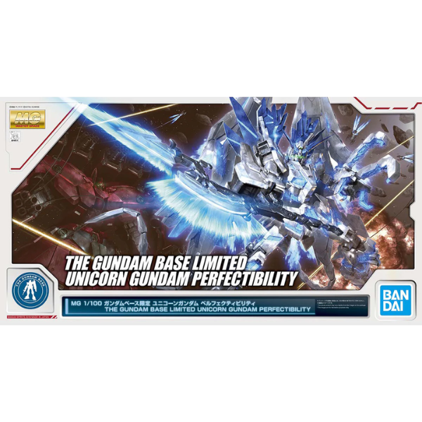 Gundam Express Australia P-Bandai 1/100 MG Gundam Base Limited Unicorn Gundam Perfectibility [Destroy Mode] package artwork