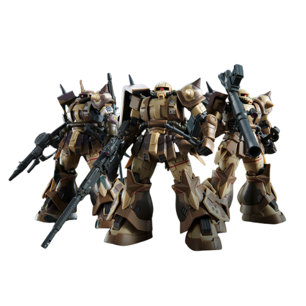 Gundam Express Australia P-Bandai 1/144 HG Zaku High Mobility Surface Type [Wald Ren Custom] action poses