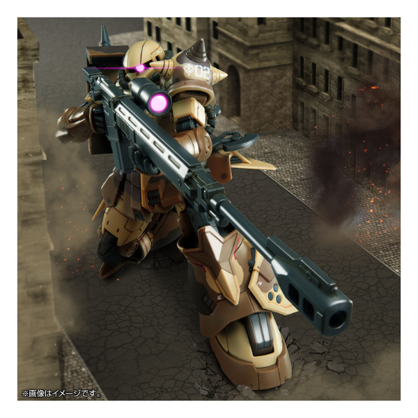 Gundam Express Australia P-Bandai 1/144 HG Zaku High Mobility Surface Type [Wald Ren Custom] with background