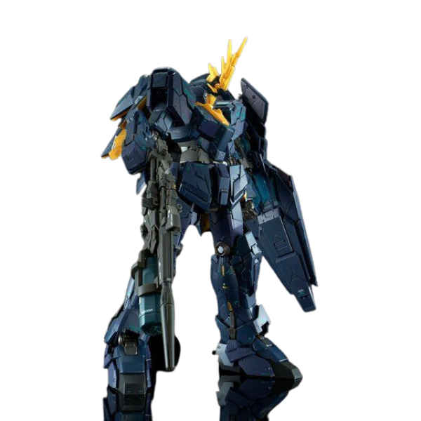 P-Bandai RG 1/144 UNICORN GUNDAM 02 BANSHEE NORN (FINAL BATTLE Ver.) front on view 2