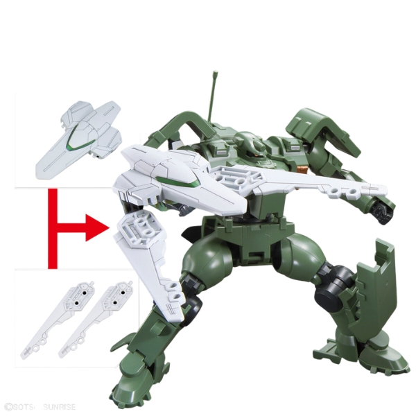 Gundam Express Australia Bandai 1/144 Option Parts Set Gunpla 13 (Gunpla Battle Arm Arms) action pose 2