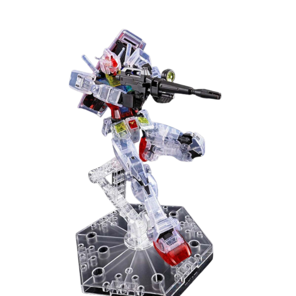 Gundam Express Australia Bandai HG 1/144 Gundam Base Event Limited RX-78-2 Gundam BEYOND GLOBAL [Clear Color]  action pose 2