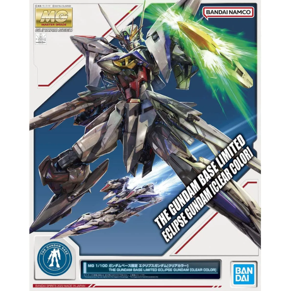 Gundam Express Australia P-Bandai 1/100 MG Gundam Base Limited Eclipse Gundam [Clear Colour] package artwork