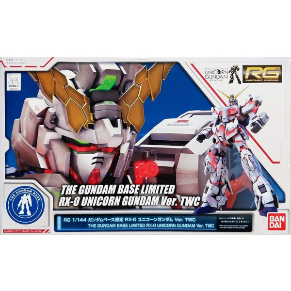 Gundam Express Australia P-Bandai 1/144 HG Gundam Base Limited Unicorn Gundam Ver TWC package artwork