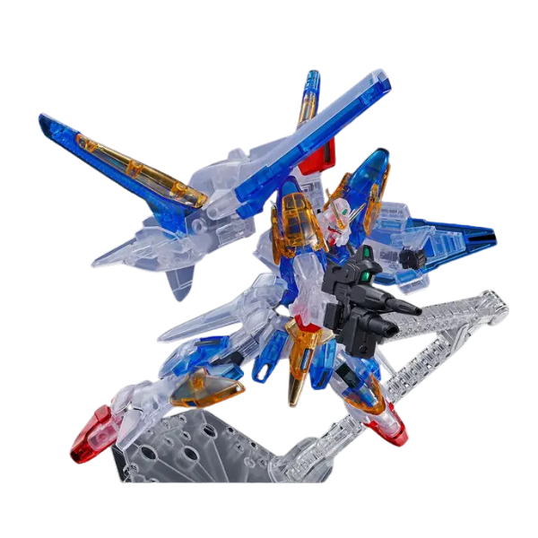 Gundam Express Australia P-Bandai 1/144 HG Gundam Base Limited V2 Assault Buster [Clear Colour]  action pose