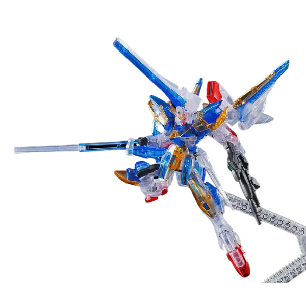 Gundam Express Australia P-Bandai 1/144 HG Gundam Base Limited V2 Assault Buster [Clear Colour] action pose 2