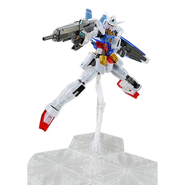Gundam Express Australia Gundam Base Limited 1/100 MG GB Age-1 (Clear Colour Set)Gundam Express Australia Gundam Base Limited 1/100 MG GB Age-1 (Clear Colour Set) in action with stand