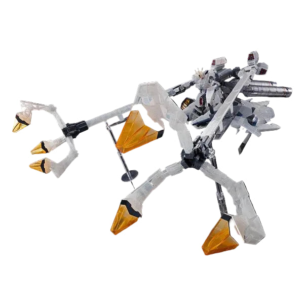 P-Bandai 1/144 HG Gundam Base Limited Narrative A Equipment [Clear Colour]  front on pose