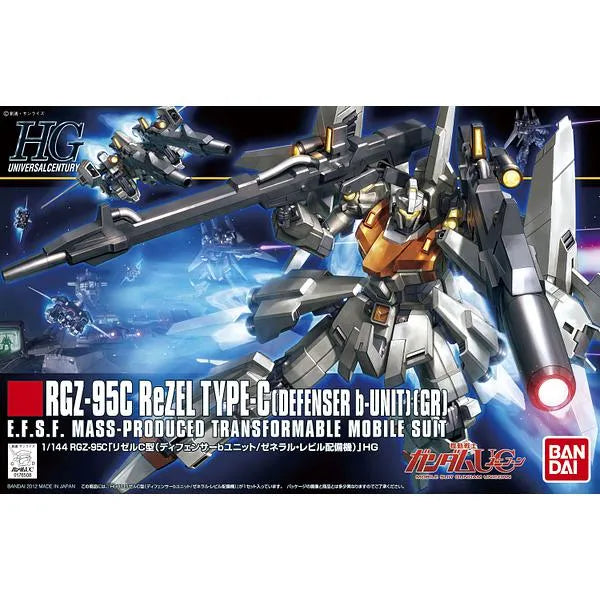 Bandai 1/144 HGUC ReZel Type C Defenser B-Unit package artwork