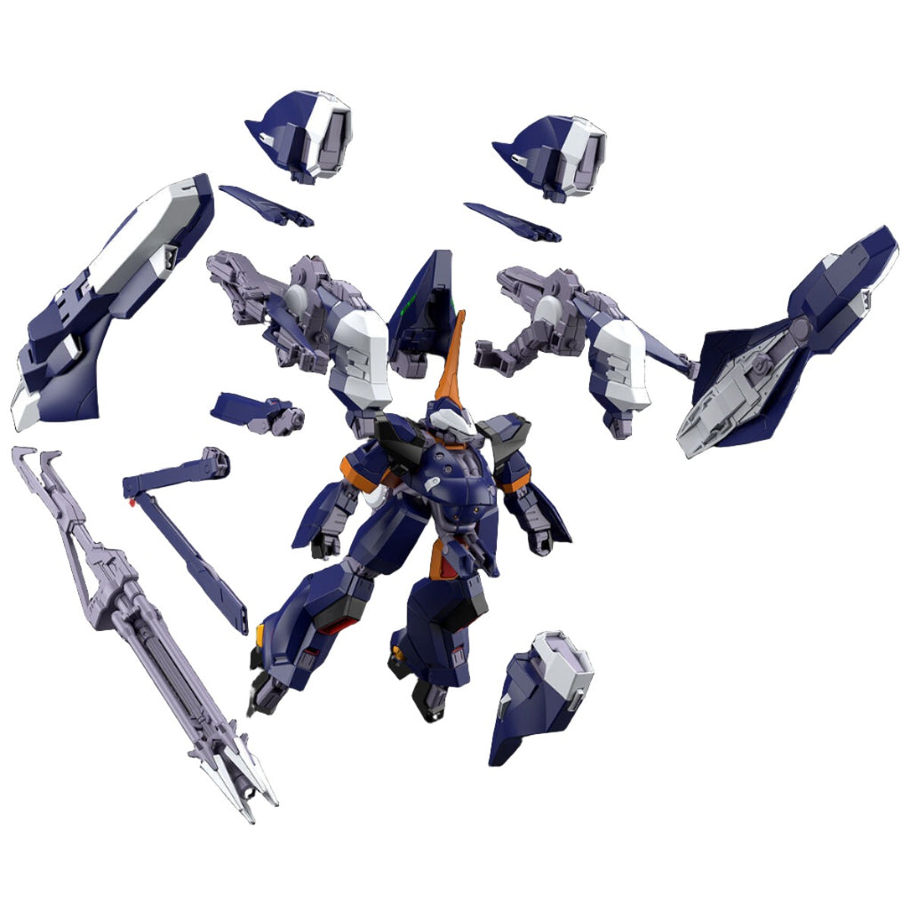 P-Bandai HG 1/144 AQUA-HAMBRABI II TITANS (A.O.Z RE-BOOT Ver.) how the parts of this kit fit to the MS Frame (not included)