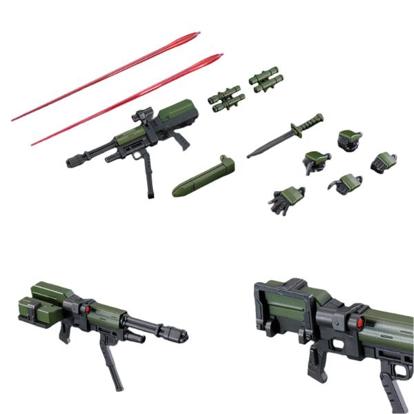 Gundam Express Australia P-Bandai HG 1/144 GM Spartan multi pic showing included accessories