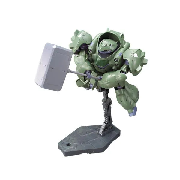 Bandai 1/144 HG IBO Gundam Gusion on action base with hammer