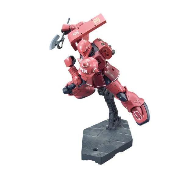 Bandai 1/144 HG MS-05 Zaku I Char Aznable action base pose 2