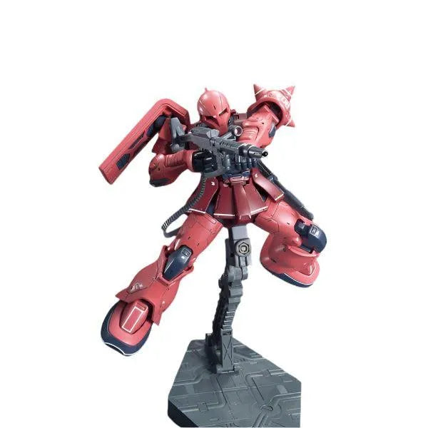 Bandai 1/144 HG MS-05 Zaku I Char Aznable action pose 2