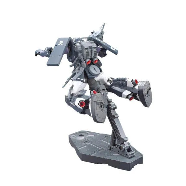 Bandai 1/144 HG Zaku II MS-06R-1A High Mobility Type Gaia/Mash Custom rear view in flight