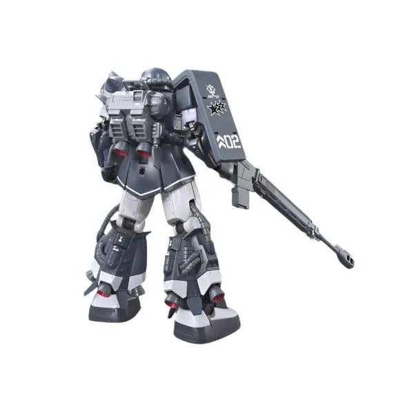 Bandai 1/144 HG Zaku II MS-06R-1A High Mobility Type Gaia/Mash Custom rear view with bazooka