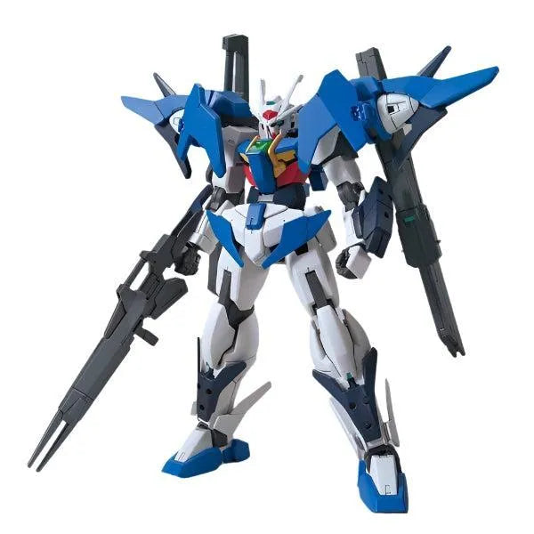 Bandai 1/144 HGBD Gundam 00 Sky front on view.