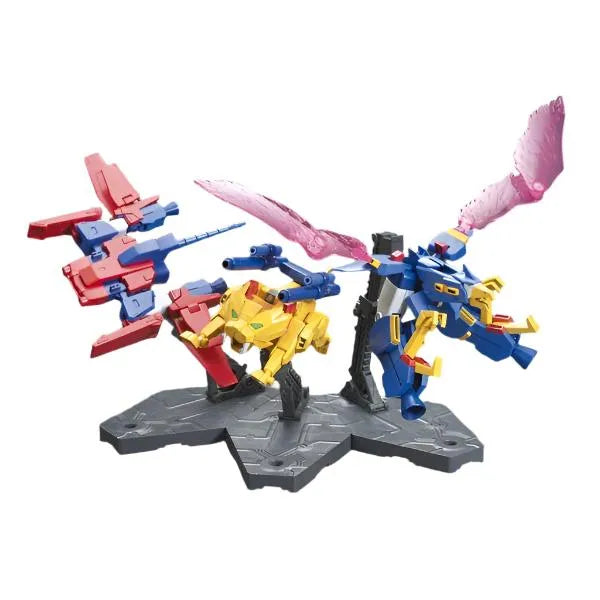 Bandai 1/144 HGBF Gundam Tryon 3 transformed to three different animals