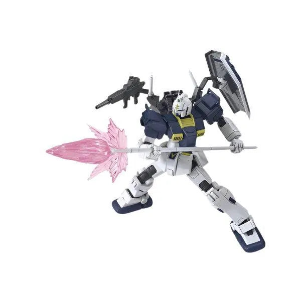 Bandai 1/144 HGGT Gundam Ground Type-S Gundam Thunderbolt Version action pose with weapon