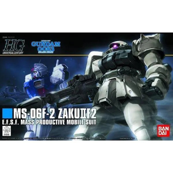 Bandai 1/144 HGUC MS-06F-2 F2-Zaku (Earth Fed. Type) package art