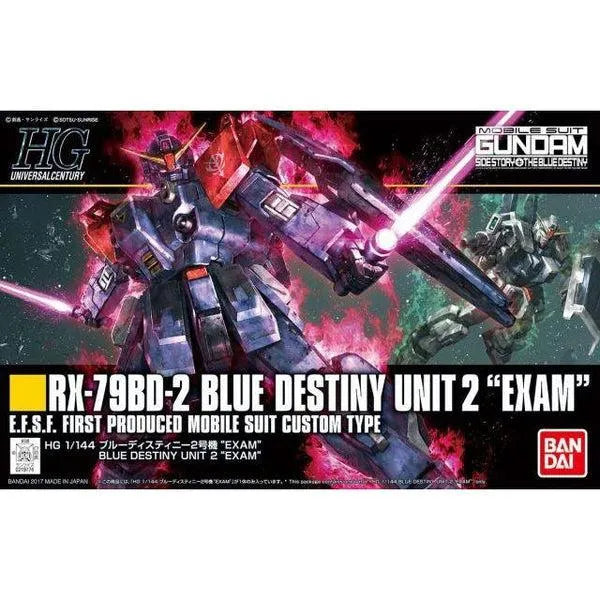  Bandai 1/144 HGUC Blue Destiny Unit 2 "Exam" package art