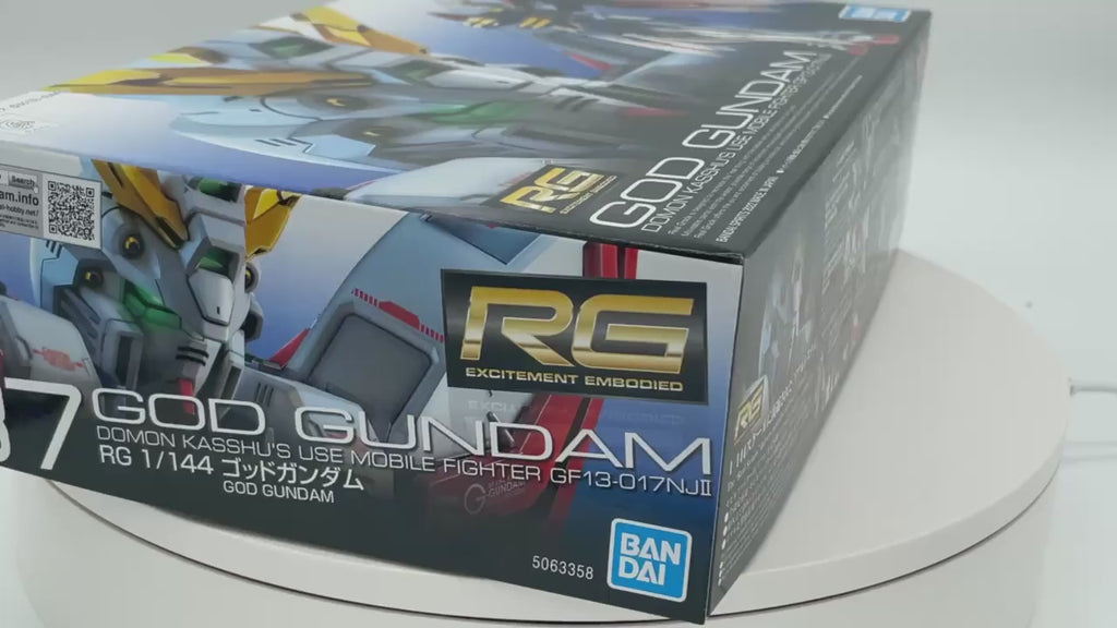 Gundam Express Australia Bandai 1/144 RG God Gundampackage artwork video by GEA