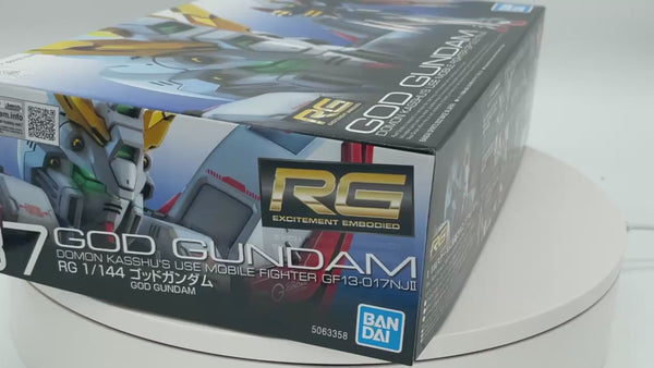 Gundam Express Australia Bandai 1/144 RG God Gundampackage artwork video by GEA