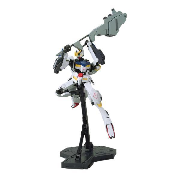 Bandai 1/100 Gundam Barbatos 6th Form action pose on action base