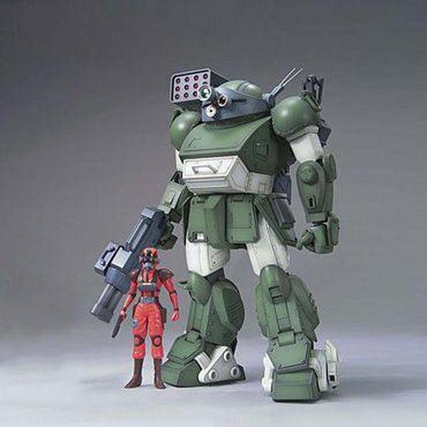 Bandai 1/20 ATM-09-ST Scopedog Berkhoff Squad Custom front on with figure