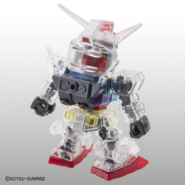 Bandai SDCS Gundam Base Limited RX-78-2 Gundam [Clear Colour] rear view.
