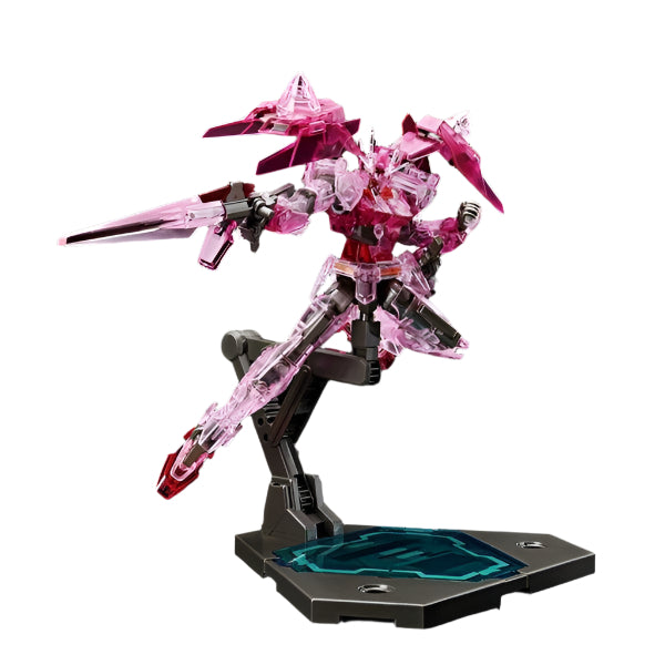 Bandai 1/144 HGBD Gundam Base Limited Gundam 00 Diver [Trans-am Clear] action pose 1