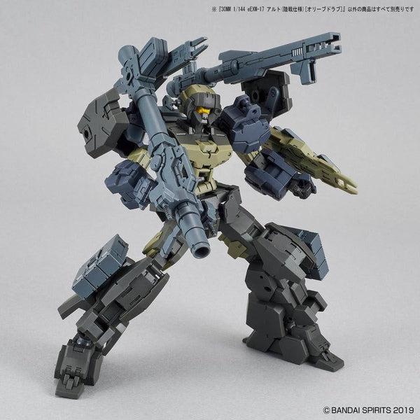 Bandai 1/144 NG 30MM EEXM-17 Alto Ground Type (Olive Drab) action pose with weapons 2