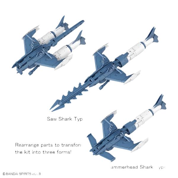 Bandai 1/144 NG 30MM EXA Vehicle (Attack Submarine Ver.)- Light Grey different version possible