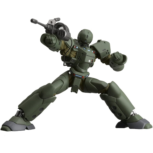Bandai 1/60 Shinohara Helldiver action pose with weapon. 